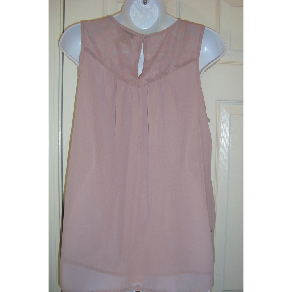 Lucky Brand Pink Mauve Sleeveless Blouse Size Small - Picture 2 of 5